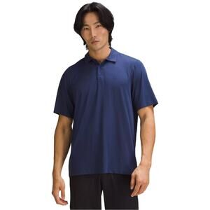 Lululemon Snap Front Performance Short Sleeve Polo Blue Size S NWT
